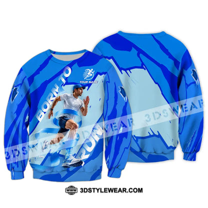 Men Shirt - Custom Born To Run Shirt - Long Sleeve / S - T-shirt