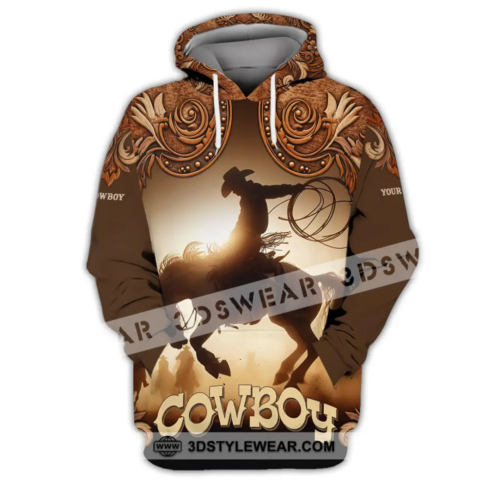 Men Shirt - Custom Cowboy Shirt - Hoodie / S - T-shirt