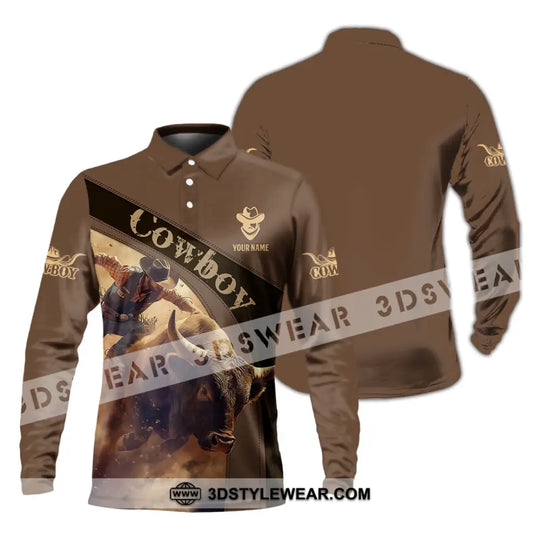 Men Shirt - Custom Cowboy Shirt style option 4