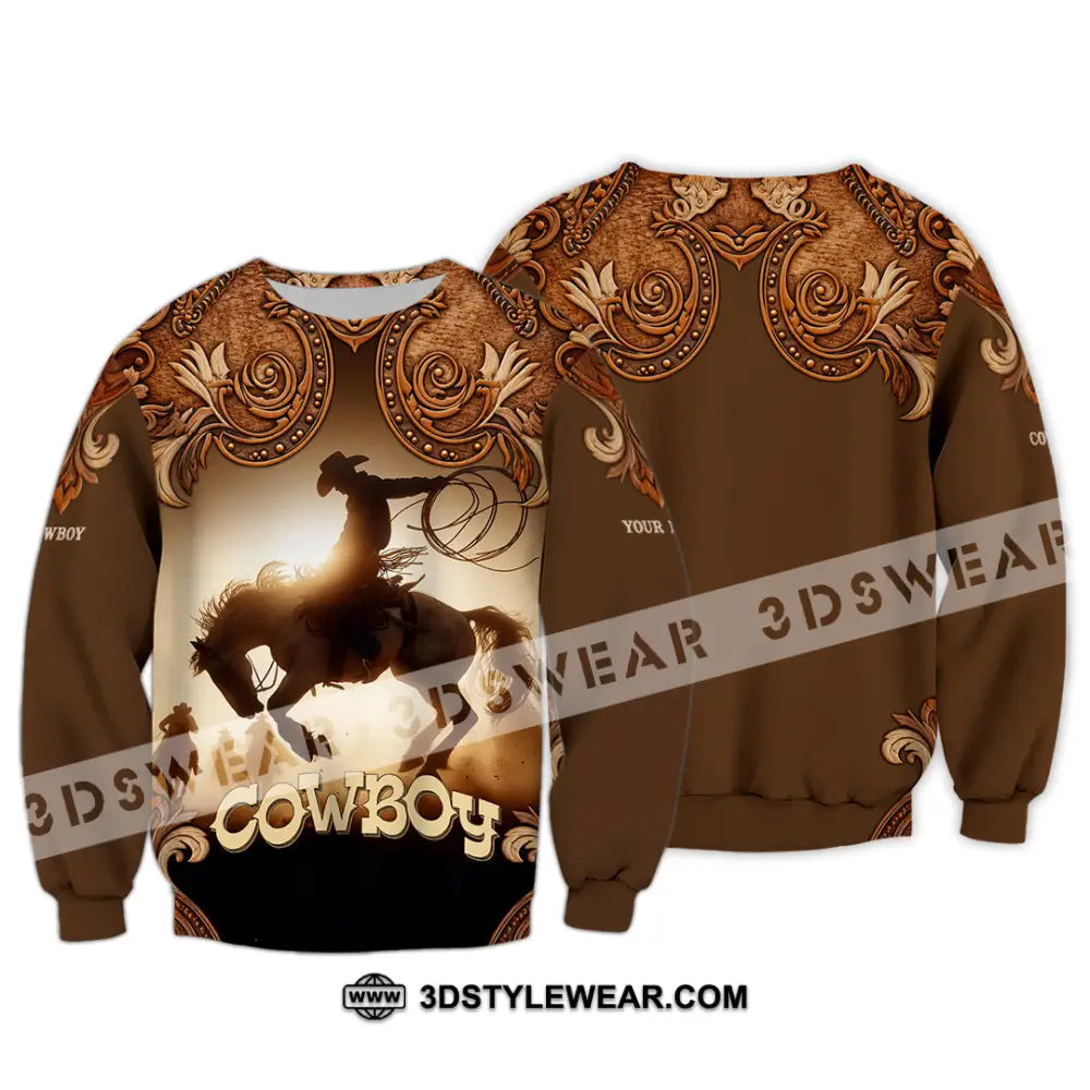 Men Shirt - Custom Cowboy Shirt - Long Sleeve / S - T-shirt