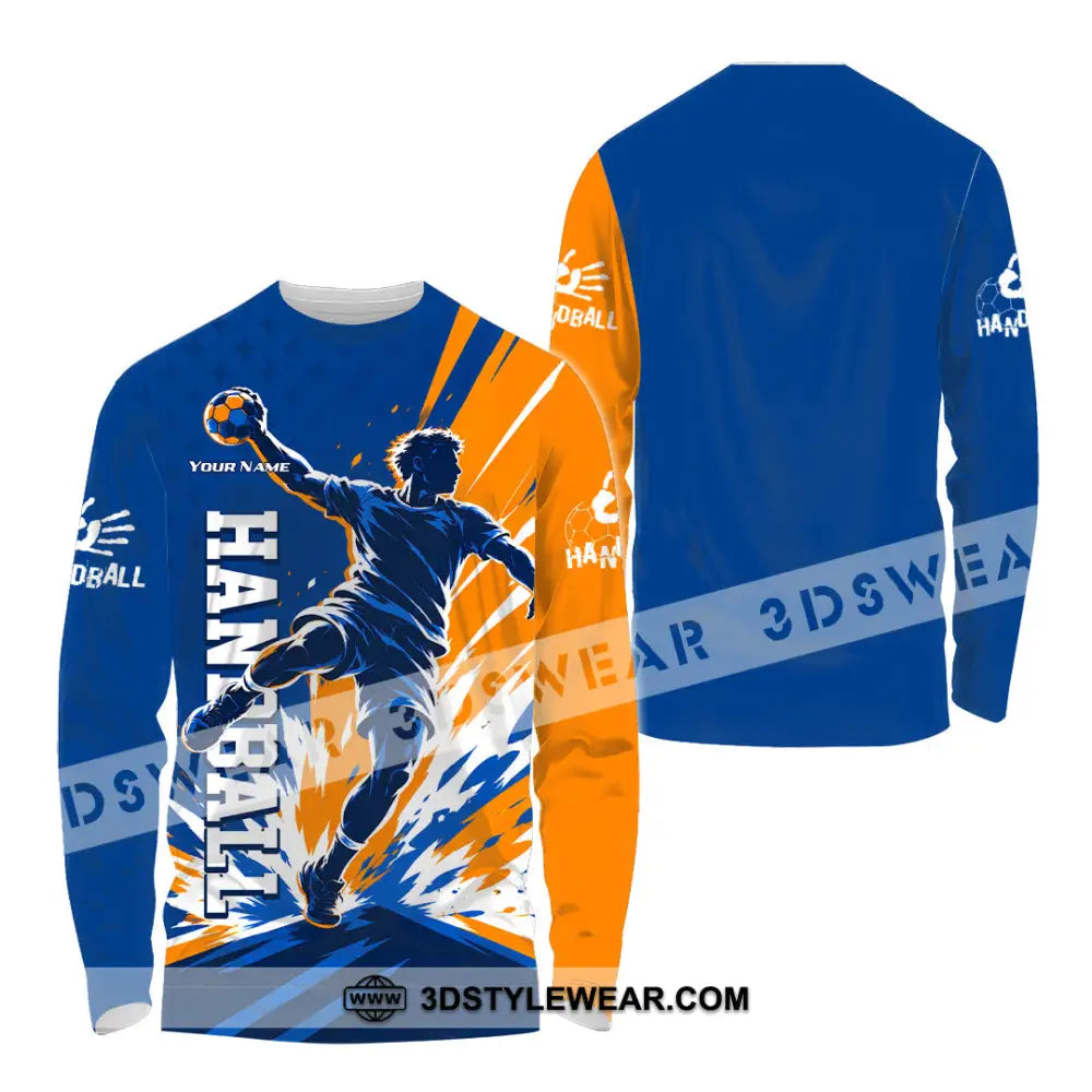 Men Shirt - Custom Handball Shirt - Long Sleeve Shirt / S - T-shirt