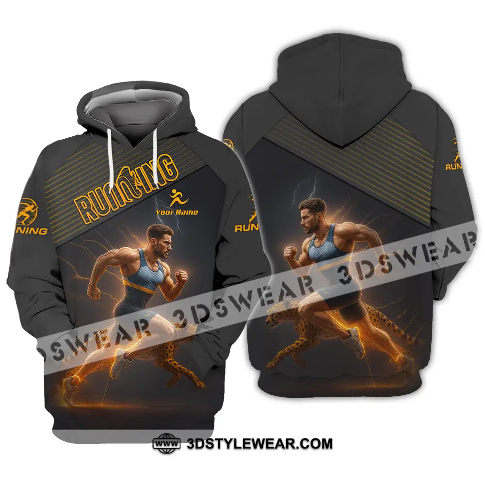 Men Shirt - Custom Man Running Shirt - Hoodie / S - T-shirt