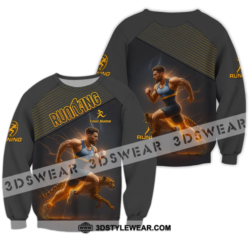 Men Shirt - Custom Man Running Shirt - Long Sleeve / S - T-shirt