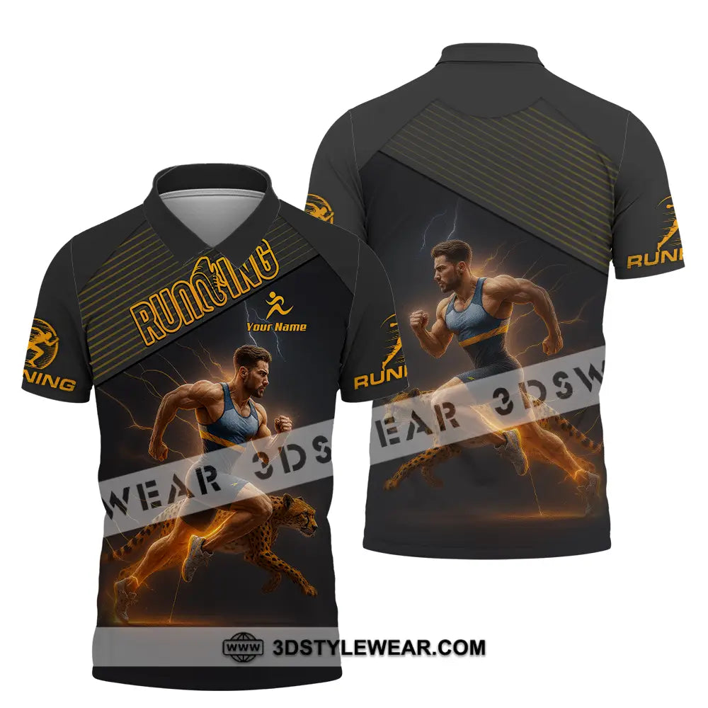 Men Shirt - Custom Man Running Shirt - Polo Shirt / S - T-shirt