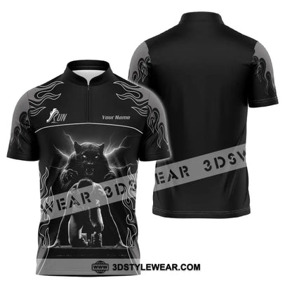 Men Shirt - Custom Ready To Run Love Running Shirt - Zipper Polo Shirt / S - T-shirt