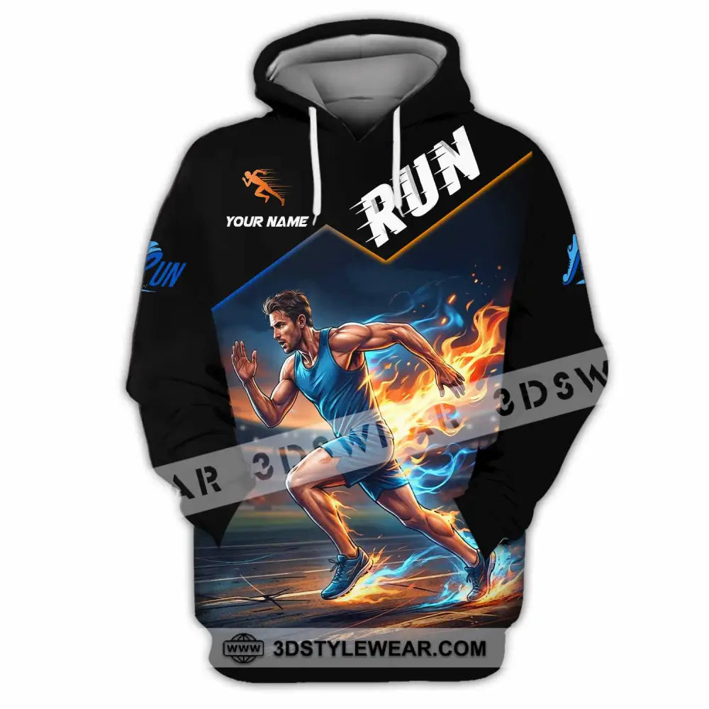 Men Shirt - Custom Run Shirt - Hoodie / S - T-shirt