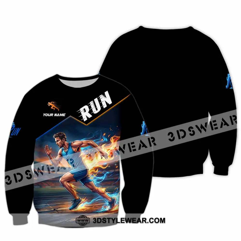 Men Shirt - Custom Run Shirt - Long Sleeve / S - T-shirt