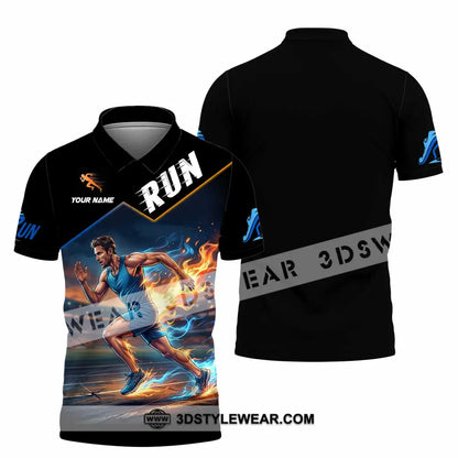 Men Shirt - Custom Run Shirt - Polo Shirt / S - T-shirt