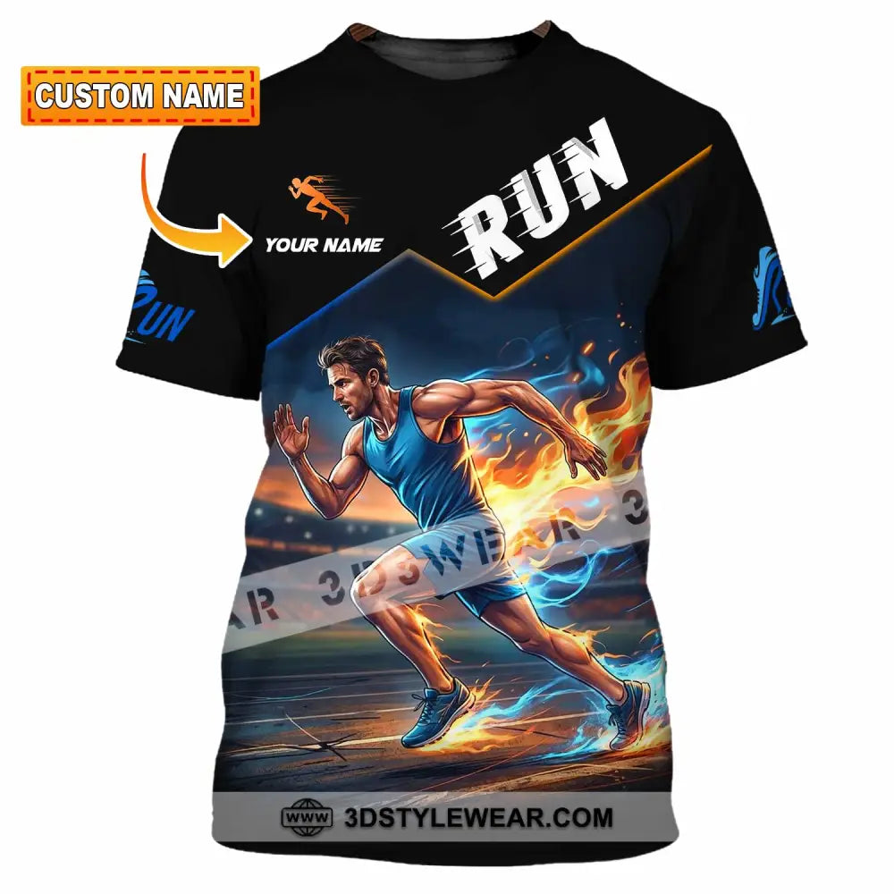 Men Shirt - Custom Run Shirt - T-shirt