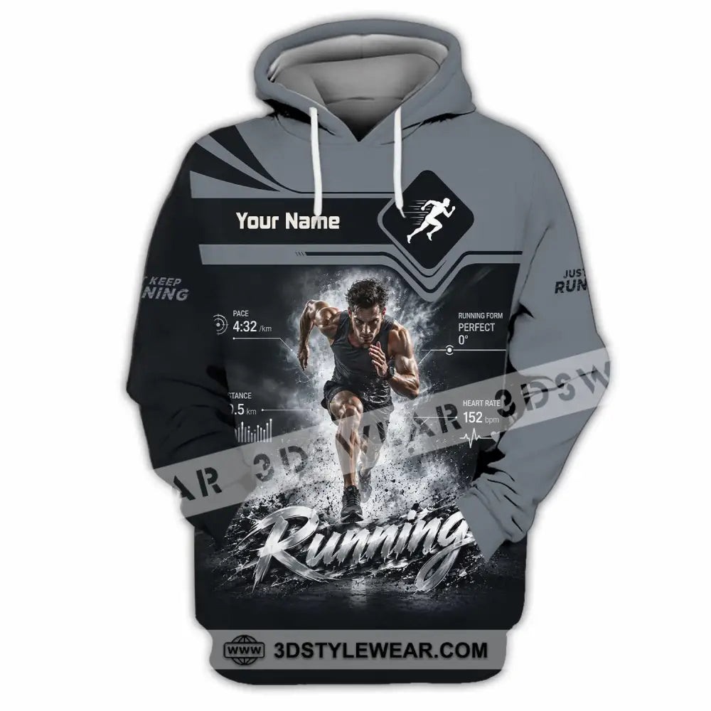 Men Shirt - Custom Running Shirt - Hoodie / S - T-shirt