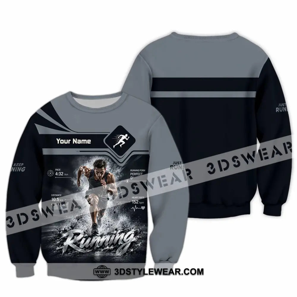 Men Shirt - Custom Running Shirt - Long Sleeve / S - T-shirt