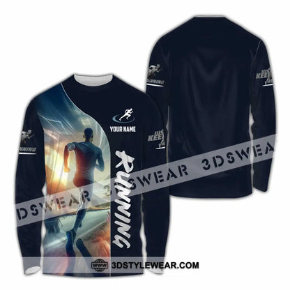 Men Shirt - Custom Running Lover Shirt - Long Sleeve Shirt / S - T-shirt