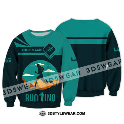 Men Shirt - Custom Running Lover Love Running Shirt - Long Sleeve / S - T-shirt