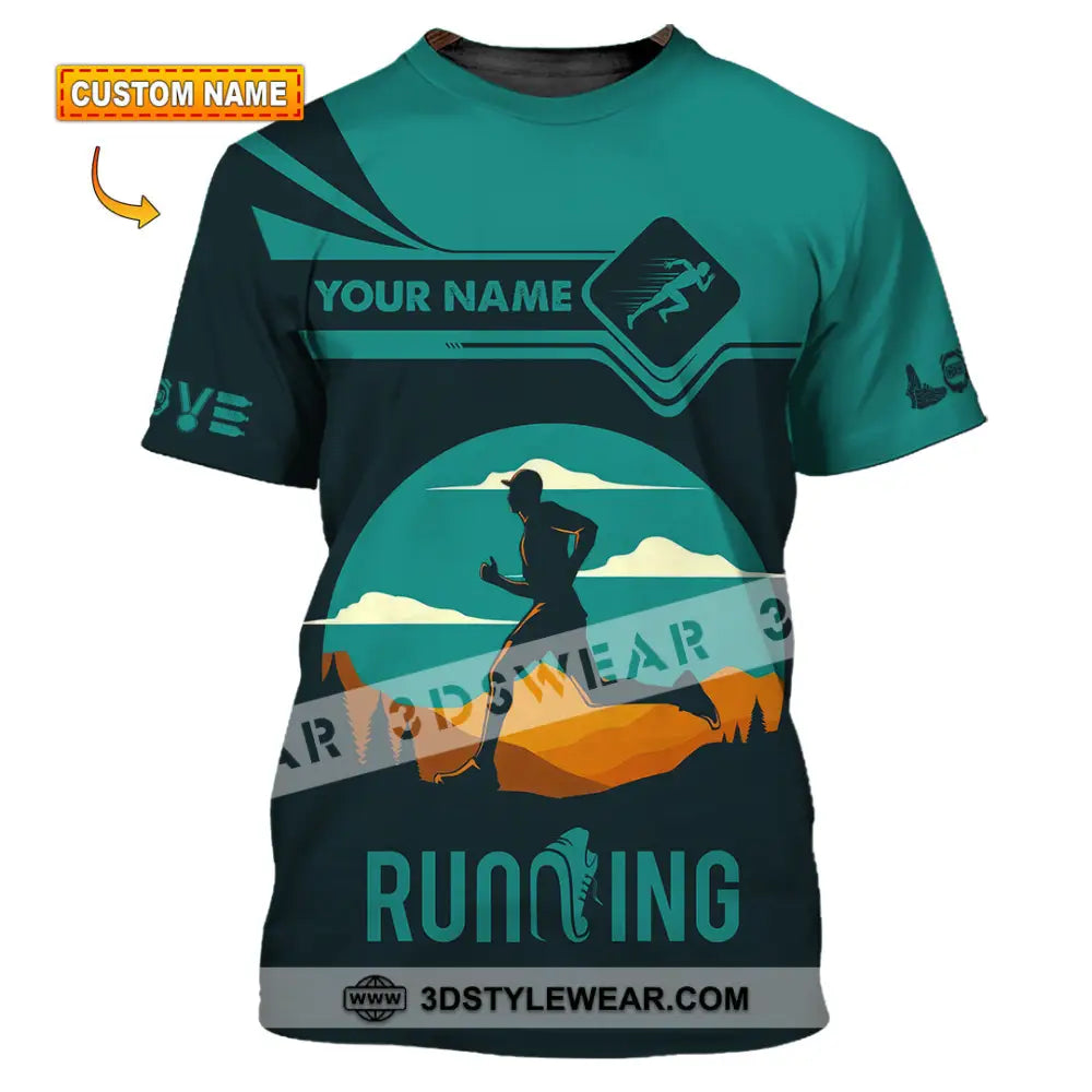 Men Shirt - Custom Running Lover Love Running Shirt - T-shirt