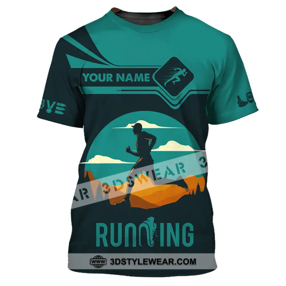 Men Shirt - Custom Running Lover Love Running Shirt - T-Shirt / S - T-shirt