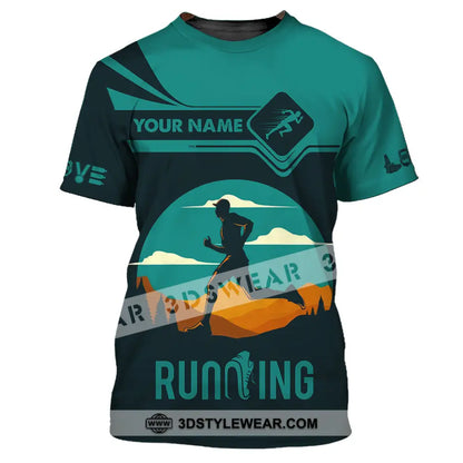 Men Shirt - Custom Running Lover Love Running Shirt - T-Shirt / S - T-shirt