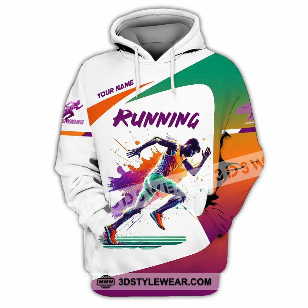 Men Shirt - Custom Running Man Runner Shirt - Hoodie / S - T-shirt