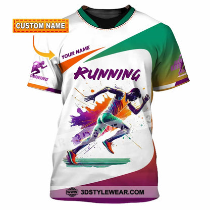 Men Shirt - Custom Running Man Runner Shirt - T-shirt