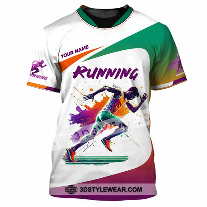 Men Shirt - Custom Running Man Runner Shirt - T-Shirt / S - T-shirt