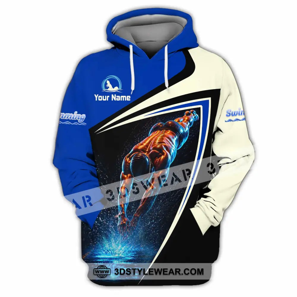 Men Shirt - Custom Swimming Shirt - Hoodie / S - T-shirt