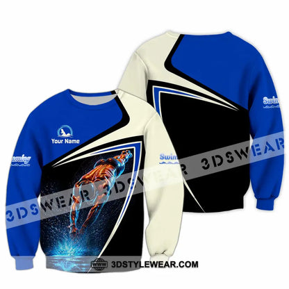 Men Shirt - Custom Swimming Shirt - Long Sleeve / S - T-shirt