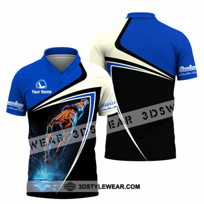 Men Shirt - Custom Swimming Shirt - Polo Shirt / S - T-shirt