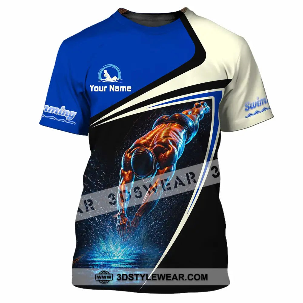 Men Shirt - Custom Swimming Shirt - T-Shirt / S - T-shirt