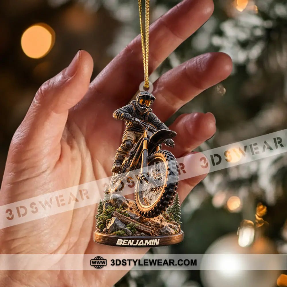 Mountain Bike Home Decor Christmas Ornament Personalized Ornament - Ornament