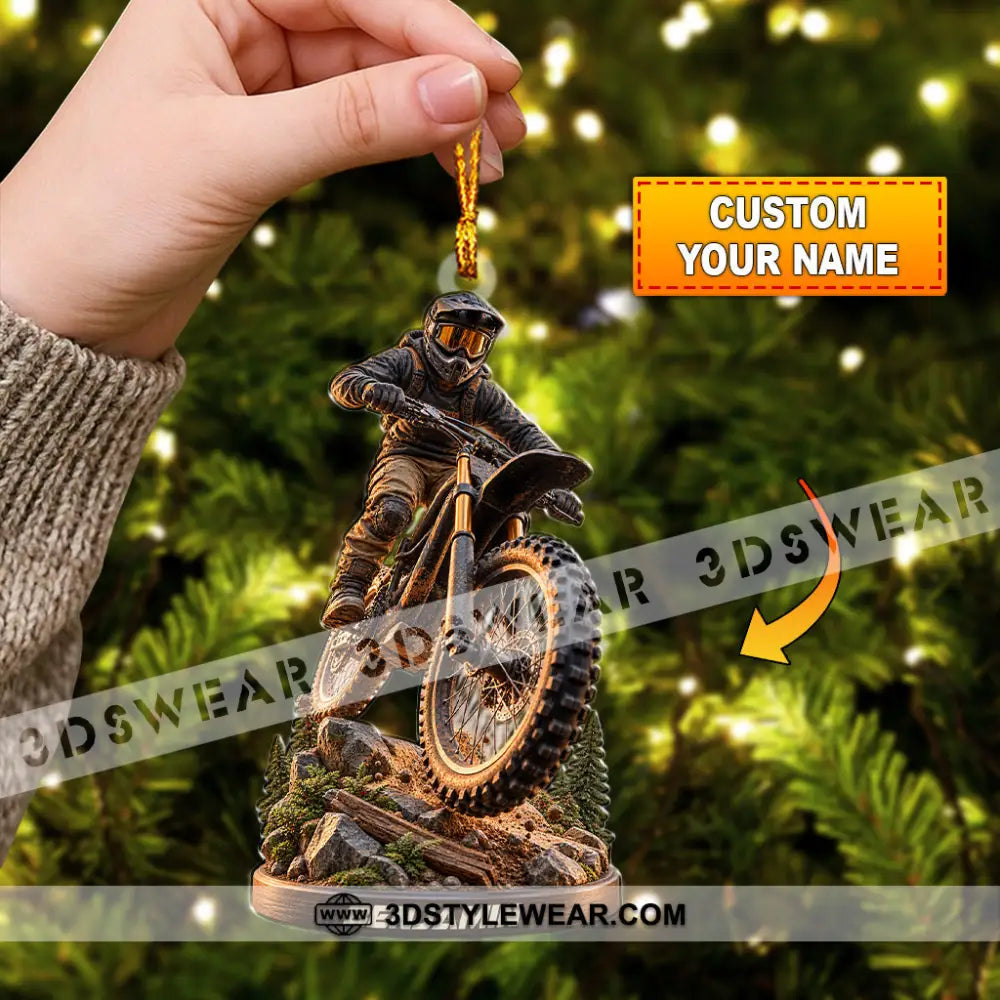 Mountain Bike Home Decor Christmas Ornament Personalized Ornament - 3.54’’ / 1 Ornament - Ornament