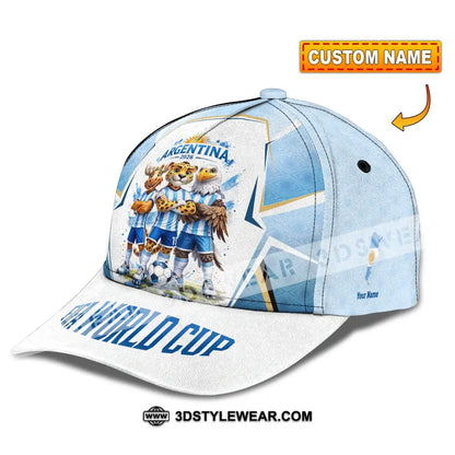 Personalized Cap Customized Argentina World Cup 2026 Classic Cap - CLASSIC CAP / UNIVERSAL FIT - Cap
