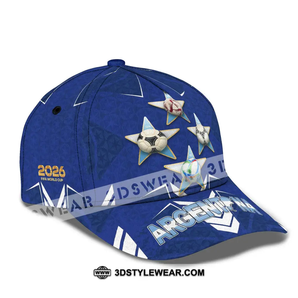 Personalized Cap Customized Argentina World Cup 2026 Classic Cap CLASSIC CAP / UNIVERSAL FIT Cap