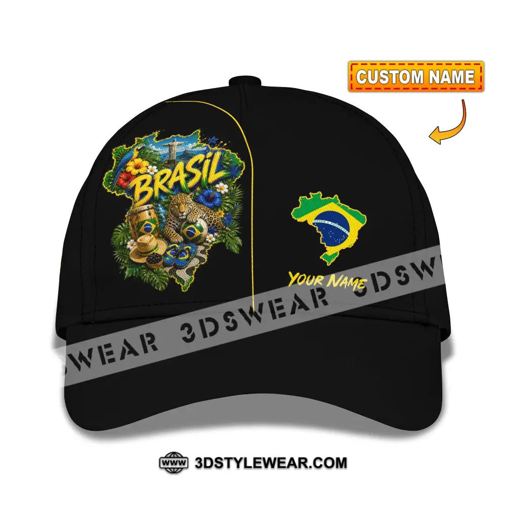 Personalized Cap Customized Brasil Classic Cap - CLASSIC CAP / UNIVERSAL FIT - Cap