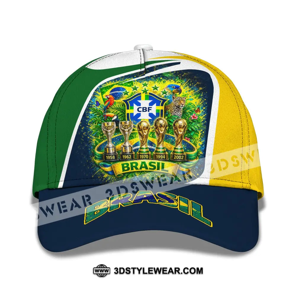 Personalized Cap Customized Brasil World Cup 2026 Classic Cap - CLASSIC CAP / UNIVERSAL FIT - Cap
