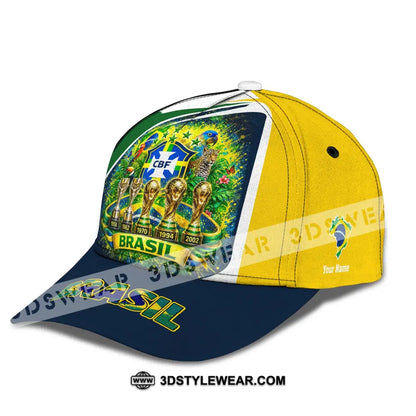 Personalized Cap Customized Brasil World Cup 2026 Classic Cap - CLASSIC CAP / UNIVERSAL FIT - Cap
