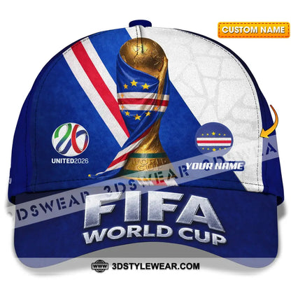 Personalized Cap Customized Cabo Verde World Cup 2026 Classic Cap - CLASSIC CAP / UNIVERSAL FIT - Cap