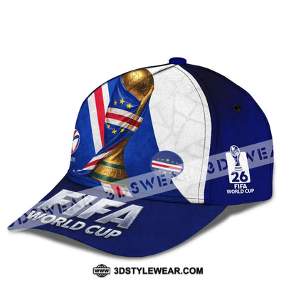 Personalized Cap Customized Cabo Verde World Cup 2026 Classic Cap - CLASSIC CAP / UNIVERSAL FIT - Cap