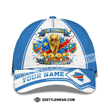 Personalized Cap Customized Dr Congo World Cup 2026 Classic Cap - CLASSIC CAP / UNIVERSAL FIT - Cap