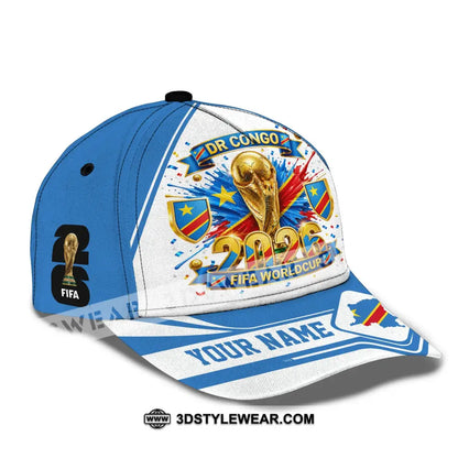 Personalized Cap Customized Dr Congo World Cup 2026 Classic Cap - CLASSIC CAP / UNIVERSAL FIT - Cap