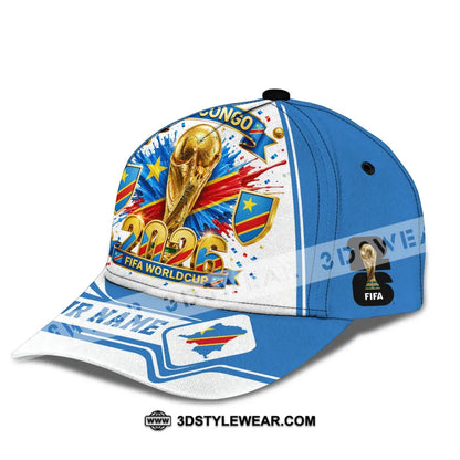 Personalized Cap Customized Dr Congo World Cup 2026 Classic Cap - CLASSIC CAP / UNIVERSAL FIT - Cap