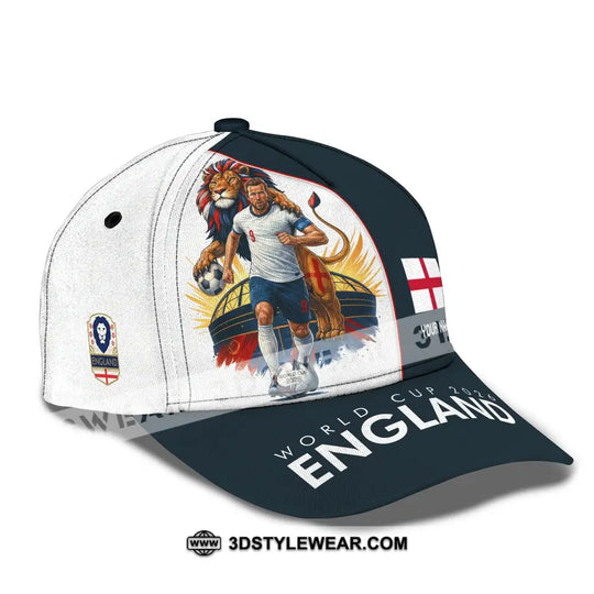 Personalized Cap, Customized England World Cup 2026 Classic Cap style option 2