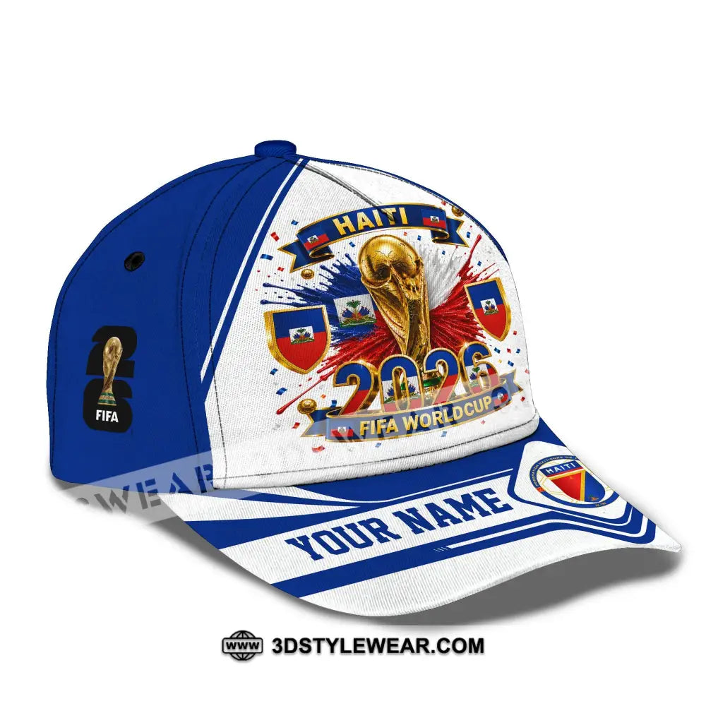 Personalized Cap Customized Haiti World Cup 2026 Classic Cap - CLASSIC CAP / UNIVERSAL FIT - Cap