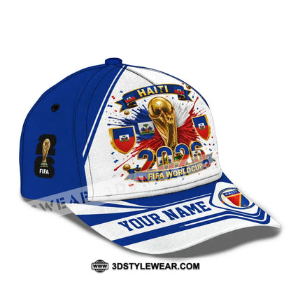 Personalized Cap Customized Haiti World Cup 2026 Classic Cap - CLASSIC CAP / UNIVERSAL FIT - Cap