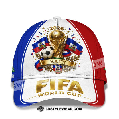 Personalized Cap Customized Haiti World Cup 2026 Classic Cap - CLASSIC CAP / UNIVERSAL FIT - Cap