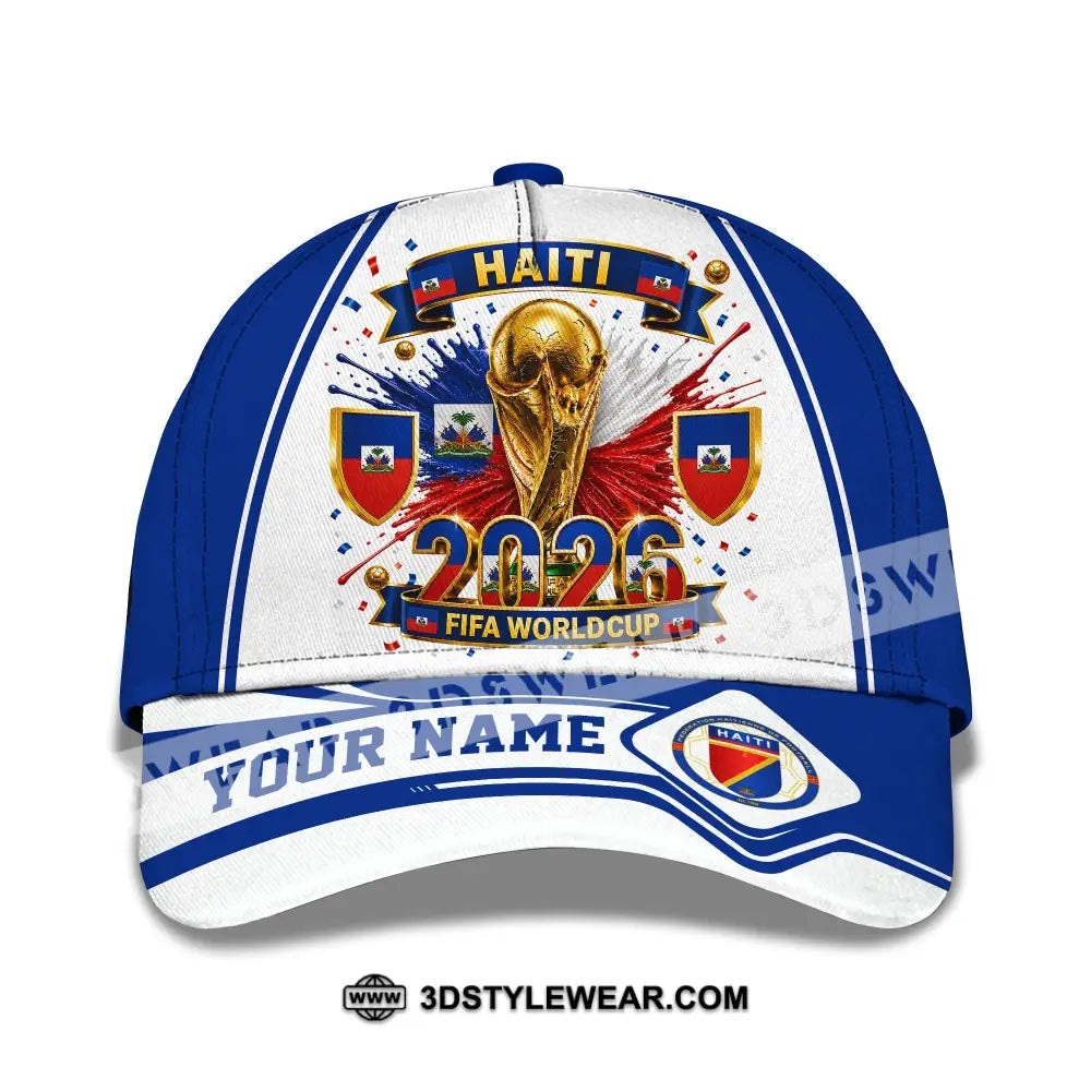 Personalized Cap Customized Haiti World Cup 2026 Classic Cap - CLASSIC CAP / UNIVERSAL FIT - Cap