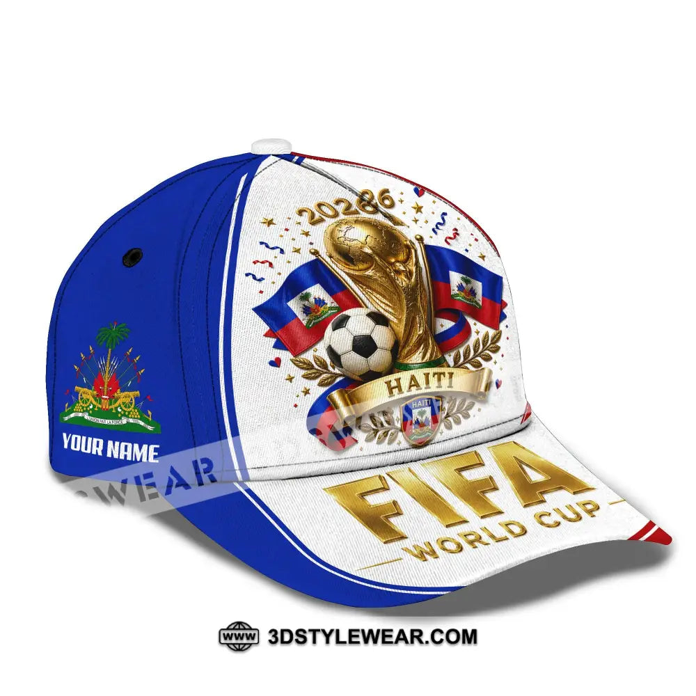 Personalized Cap Customized Haiti World Cup 2026 Classic Cap - CLASSIC CAP / UNIVERSAL FIT - Cap