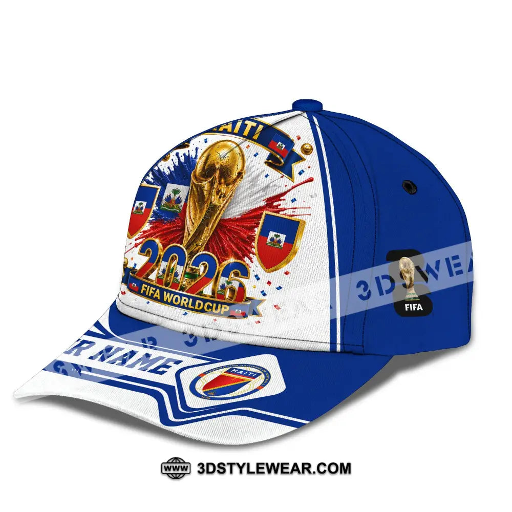 Personalized Cap Customized Haiti World Cup 2026 Classic Cap - CLASSIC CAP / UNIVERSAL FIT - Cap