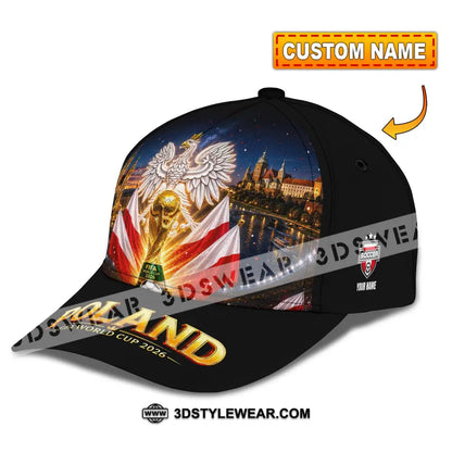 Personalized Cap Customized Poland World Cup 2026 Classic Cap - CLASSIC CAP / UNIVERSAL FIT - Cap