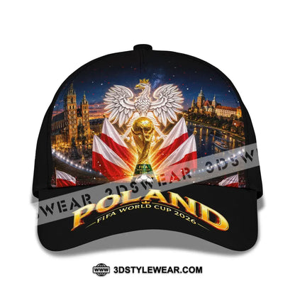 Personalized Cap Customized Poland World Cup 2026 Classic Cap - CLASSIC CAP / UNIVERSAL FIT - Cap