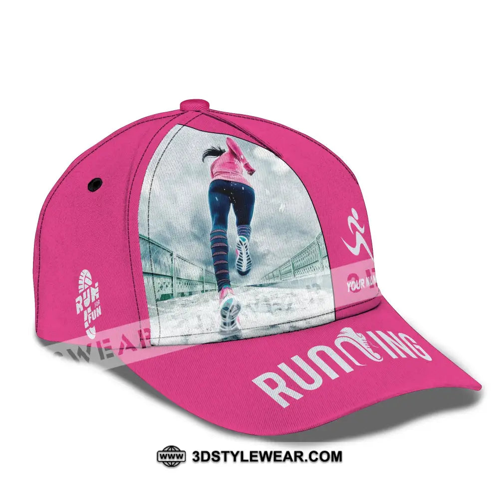 Personalized Cap Customized Run For Fun Running Lover Sport Classic Cap - CLASSIC CAP / UNIVERSAL FIT - Cap