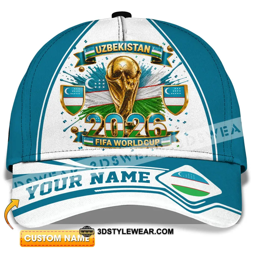 Personalized Cap Customized Uzbekistan World Cup 2026 Classic Cap - CLASSIC CAP / UNIVERSAL FIT - Cap